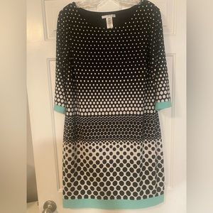Black and white polka dot dress
